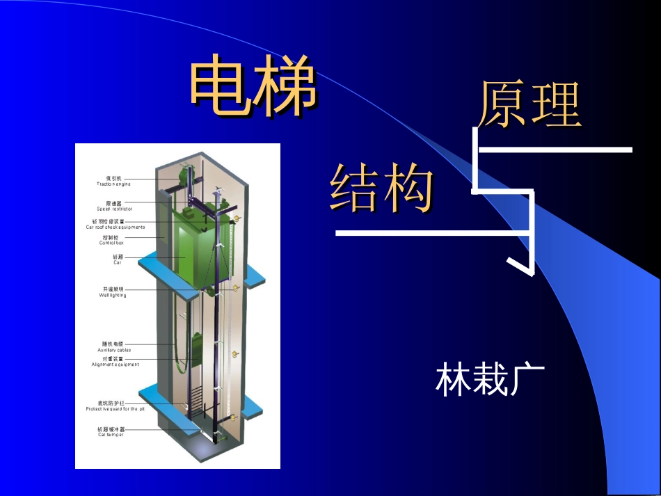 电梯结构与原理大专整理版_第1页
