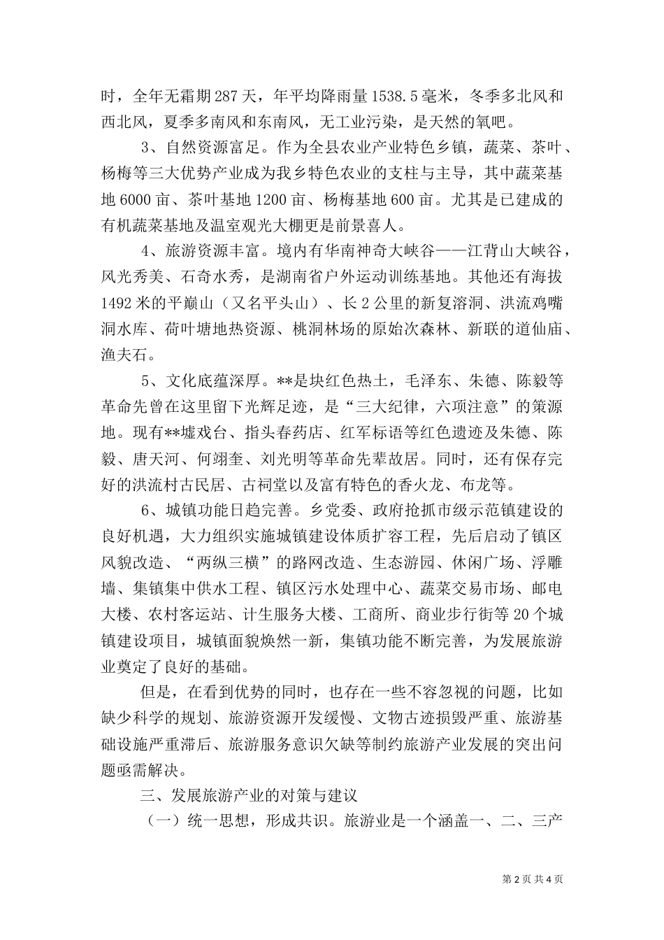 发展旅游调研报告_第2页