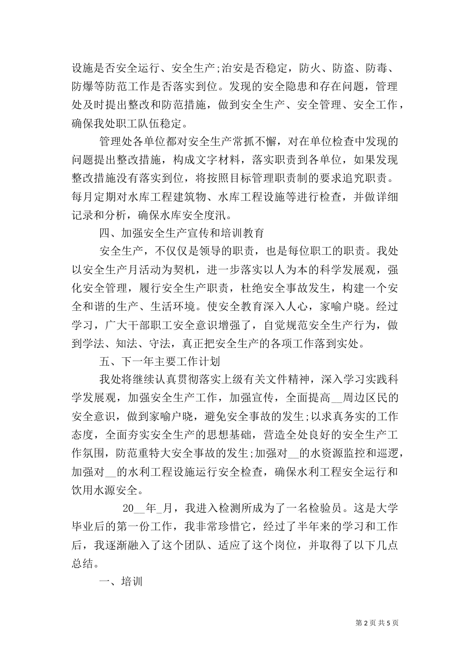 企业安全生产报告_第2页