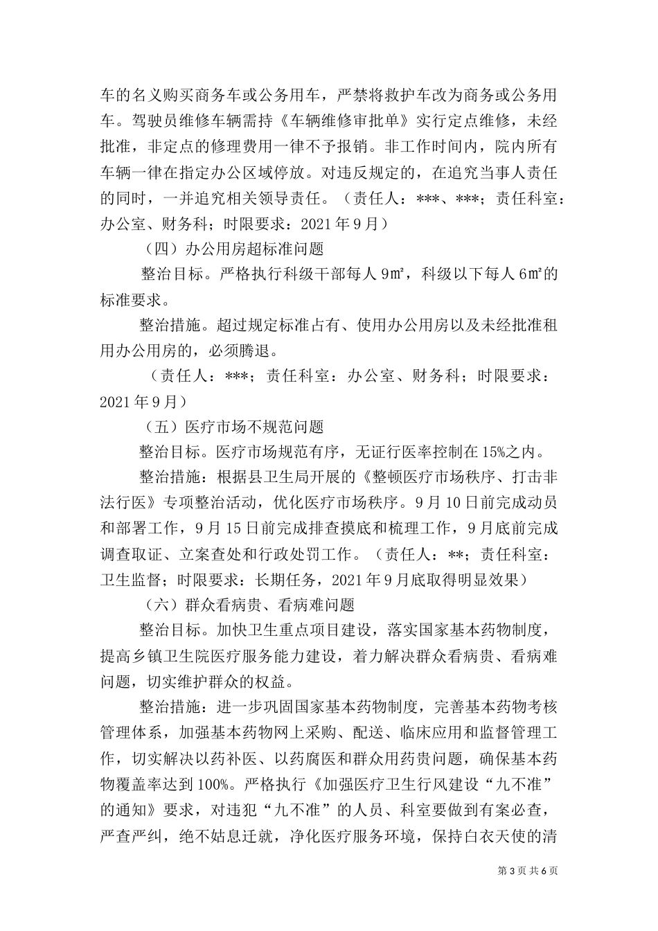 卫生院专项整治工作方案（二）_第3页