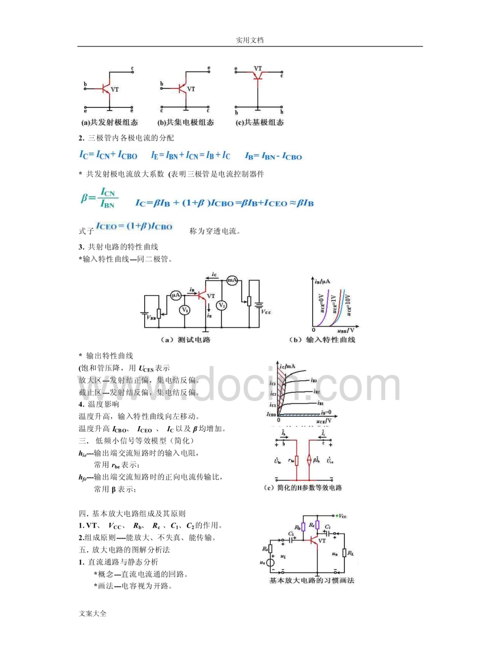 模拟电子技术基础知识点总结材料  _第3页