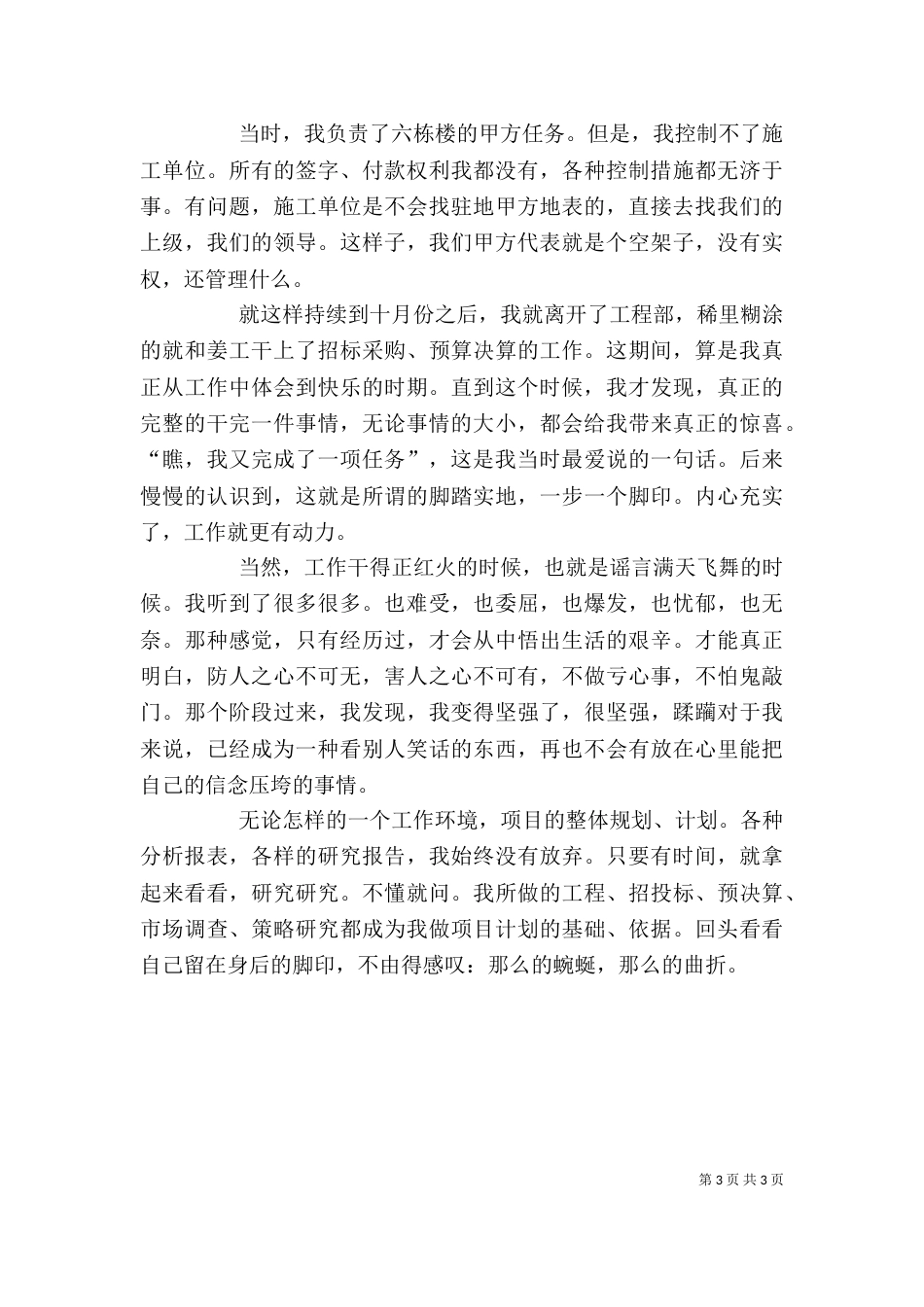 我的年度工作总结 -个人工作总结_第3页