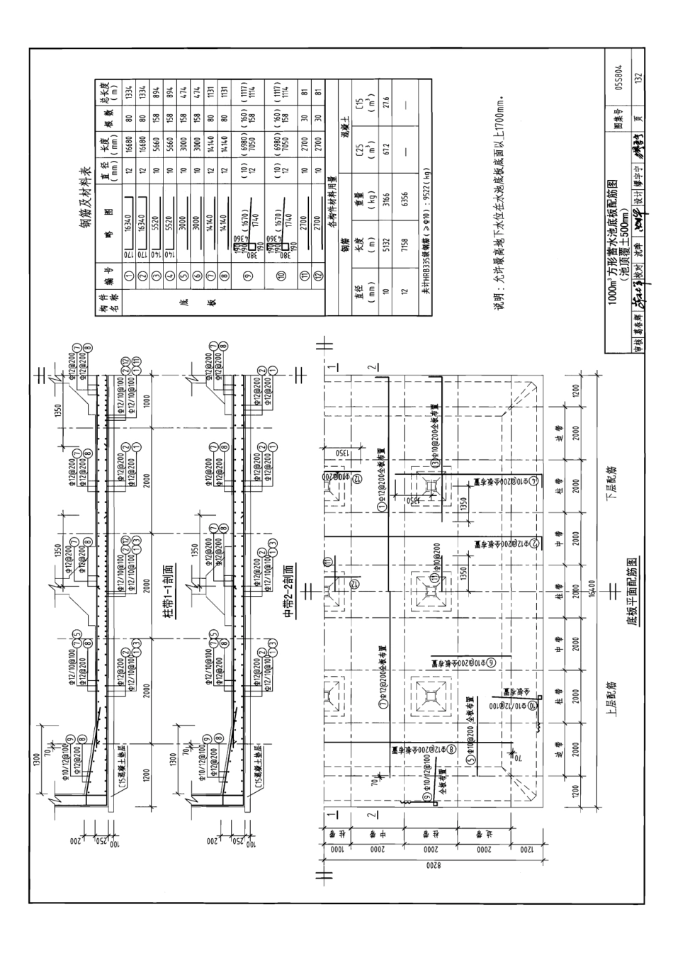 1000立方蓄水池标准图纸_第3页