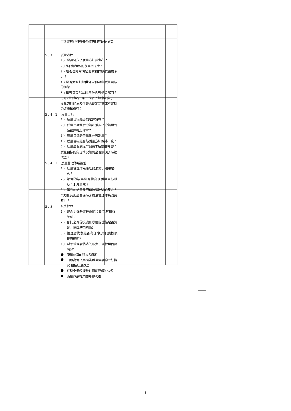质量管理体系内审检查及记录表[共11页]_第3页
