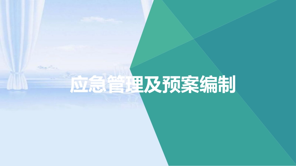 应急管理及预案编制[共85页]_第1页