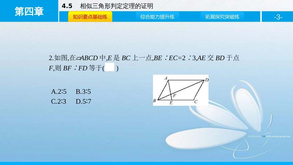 相似三角形判定定理的证明第四章图形的相似_第3页