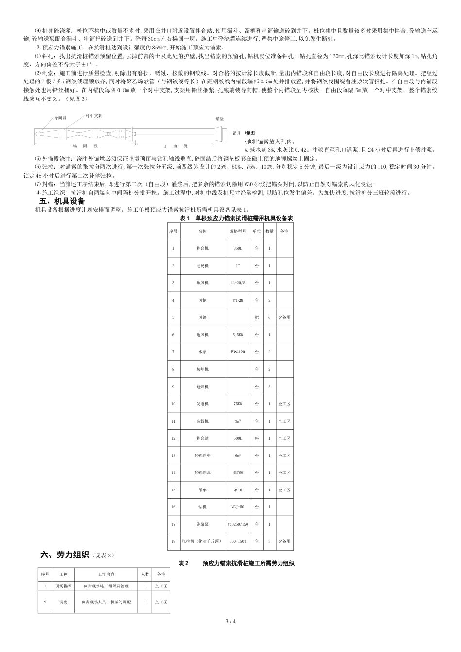 预应力锚索抗滑桩施工工法[共5页]_第3页