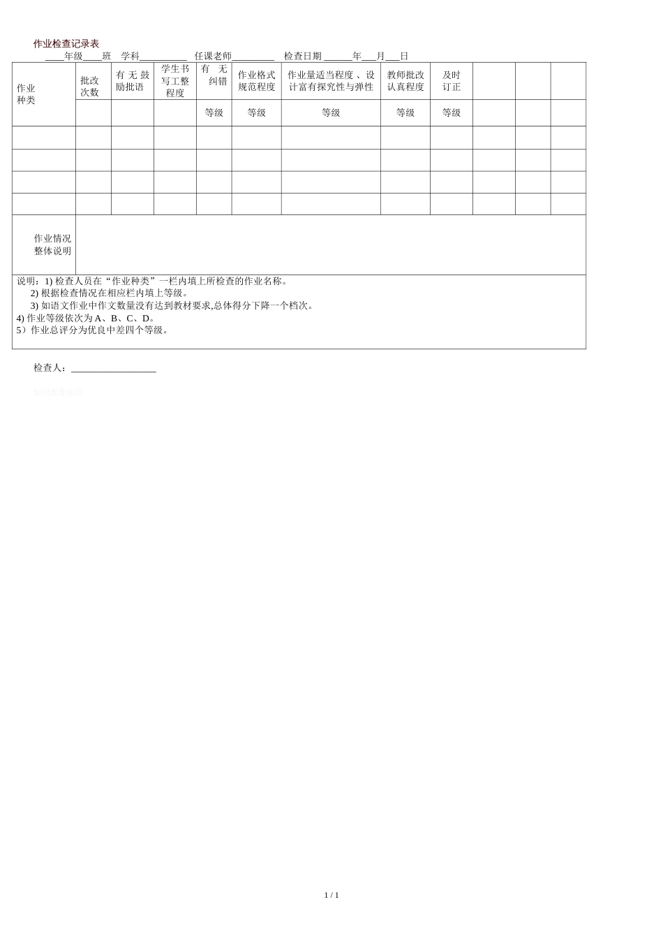 作业检查记录表[共1页]_第1页