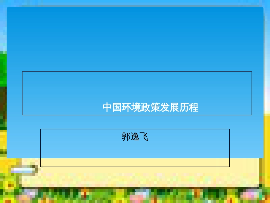 中国环境政策发展历程[共14页]_第1页