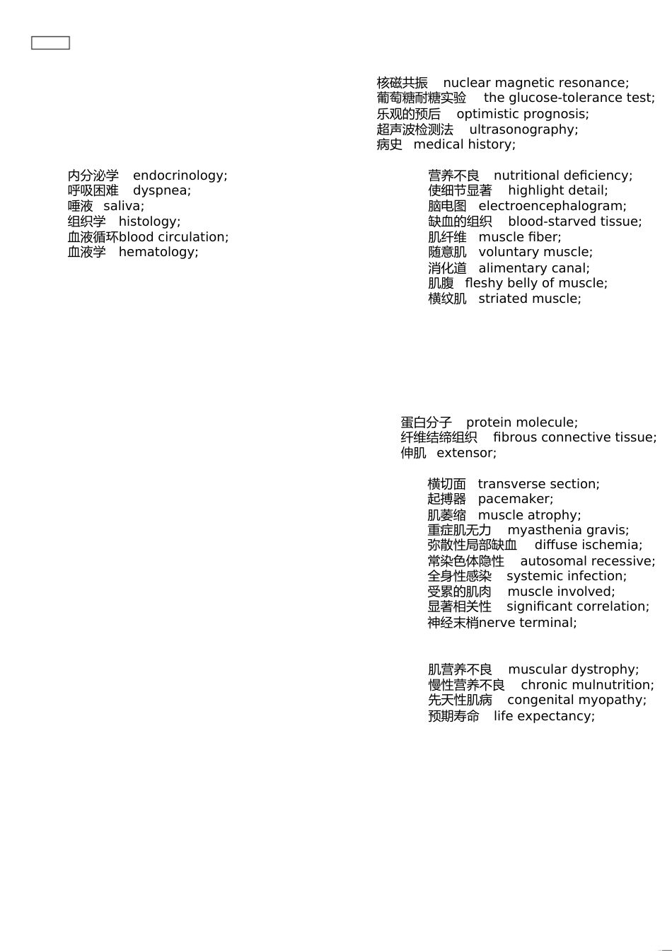 医学专业英语[共10页]_第1页