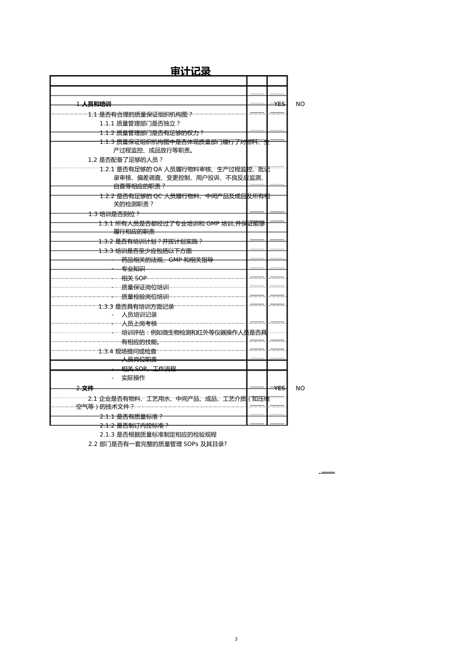 质量管理部门审计模板_第3页
