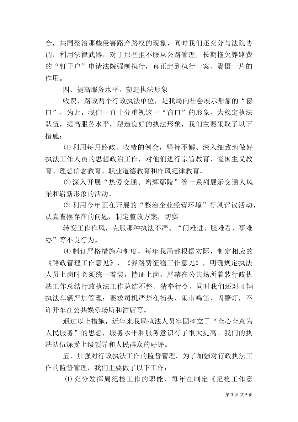 行政执法工作总结（九）_第3页