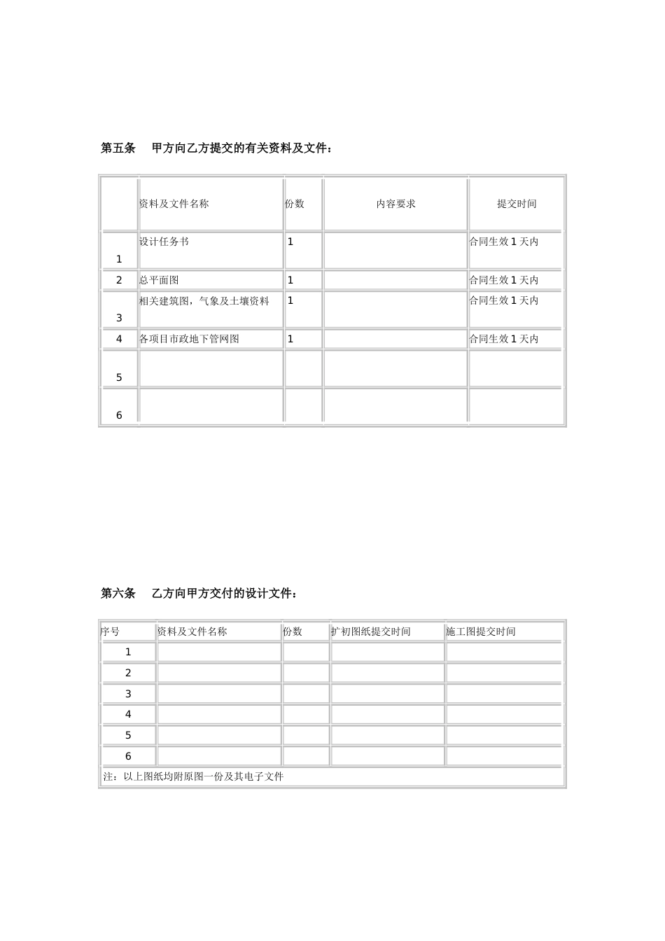 各类建筑工程合同 建筑、景观工程设计合同_第3页