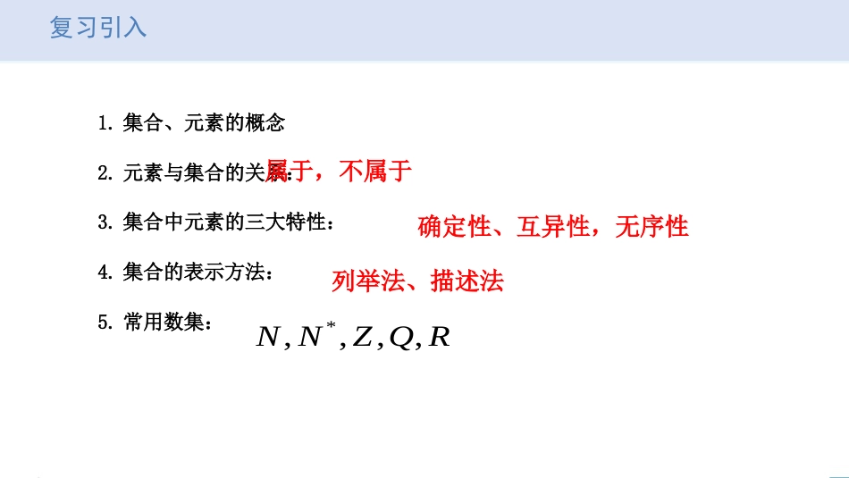 1.2+集合间的基本关系　课件——2023-2024学年高一上学期数学人教A版（2019）必修第一册_第2页