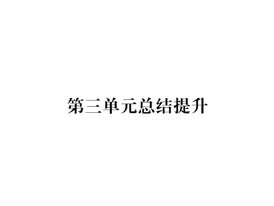 部编九年级历史上册 第3单元总结提升_第1页