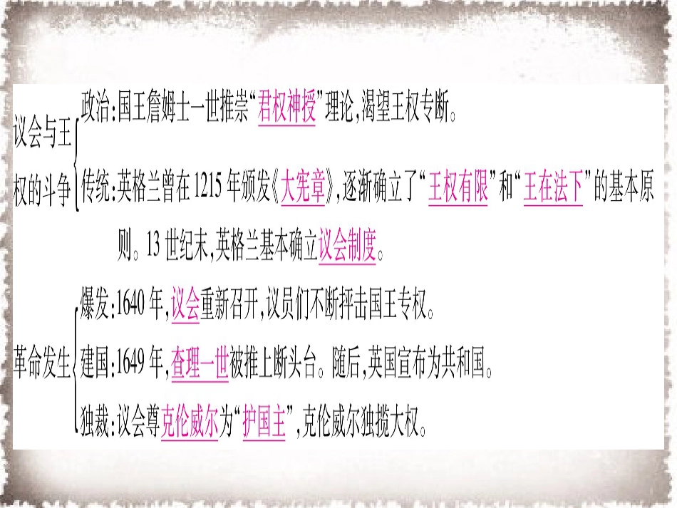 部编九年级历史上册 第6、7单元知识归纳习题课件_第2页