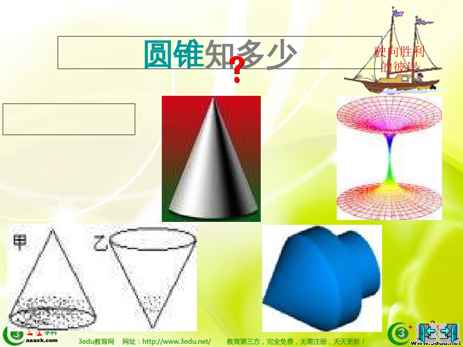 新人教版九年级数学圆锥的侧面展开图[共14页]_第3页