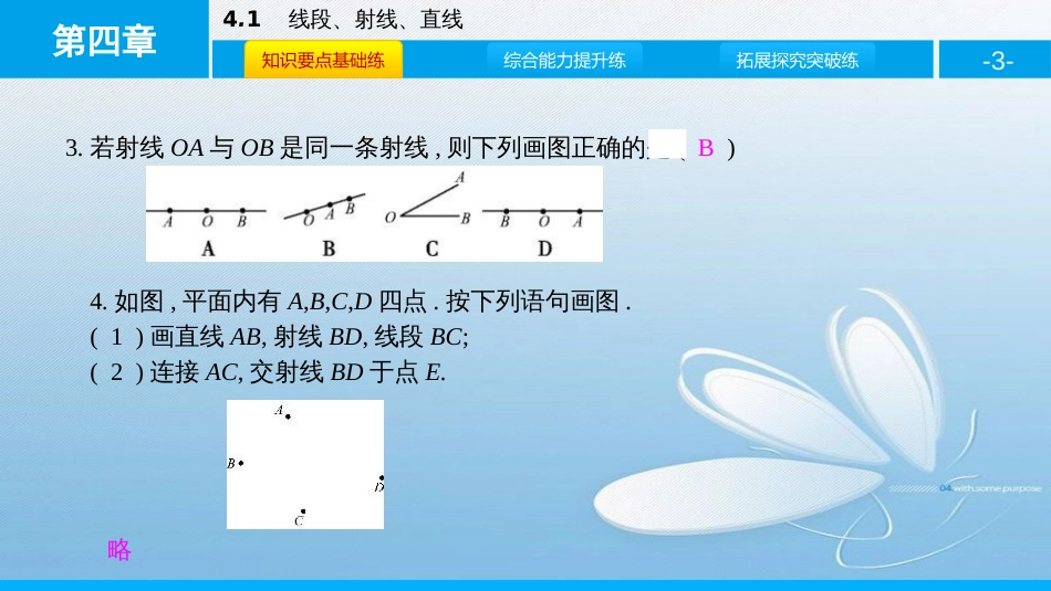 线段、射线、直线第四章基本平面图形_第3页