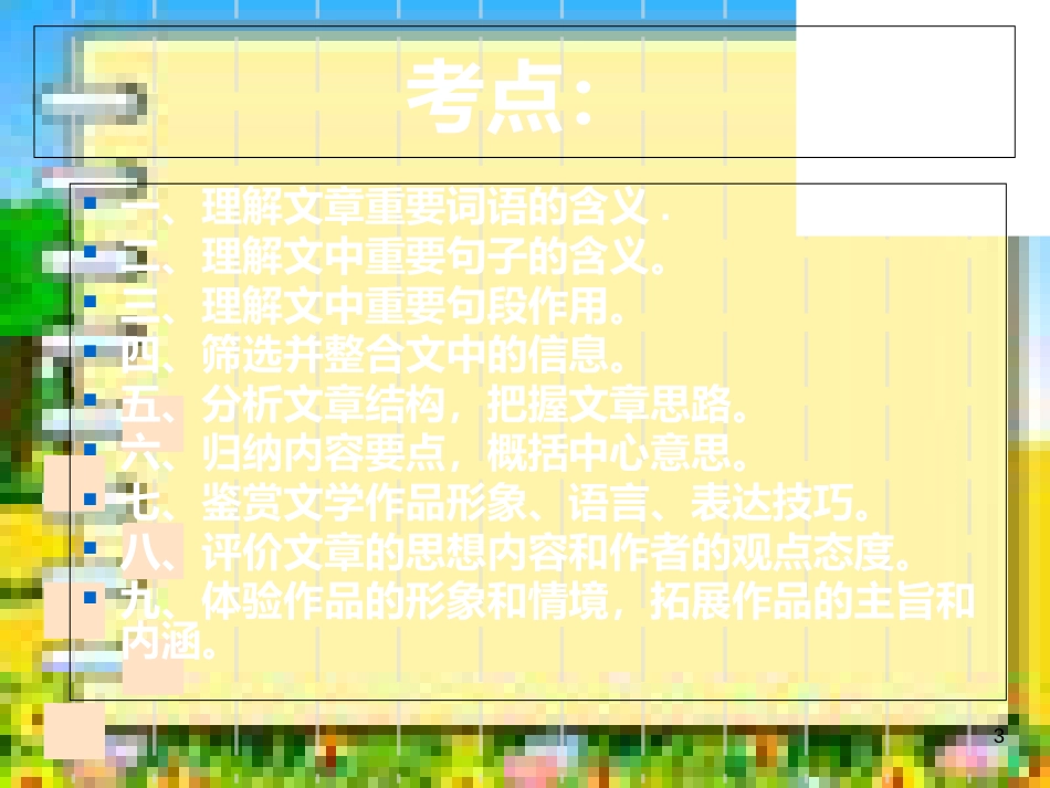 中考记叙文阅读复习课件[共45页]_第3页