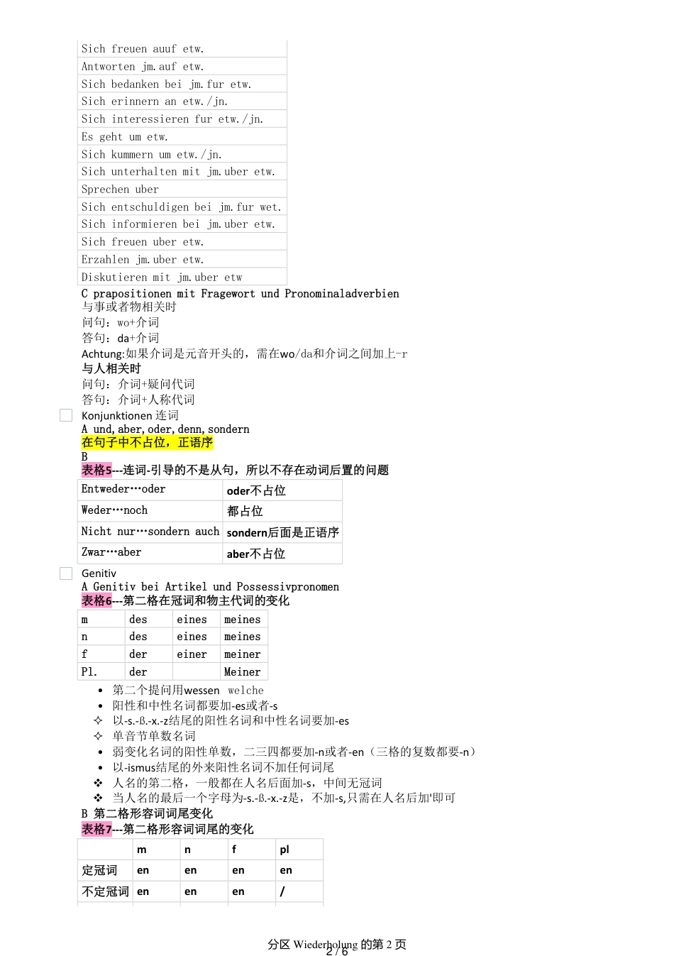 新求精德语笔记总结[共6页]_第2页