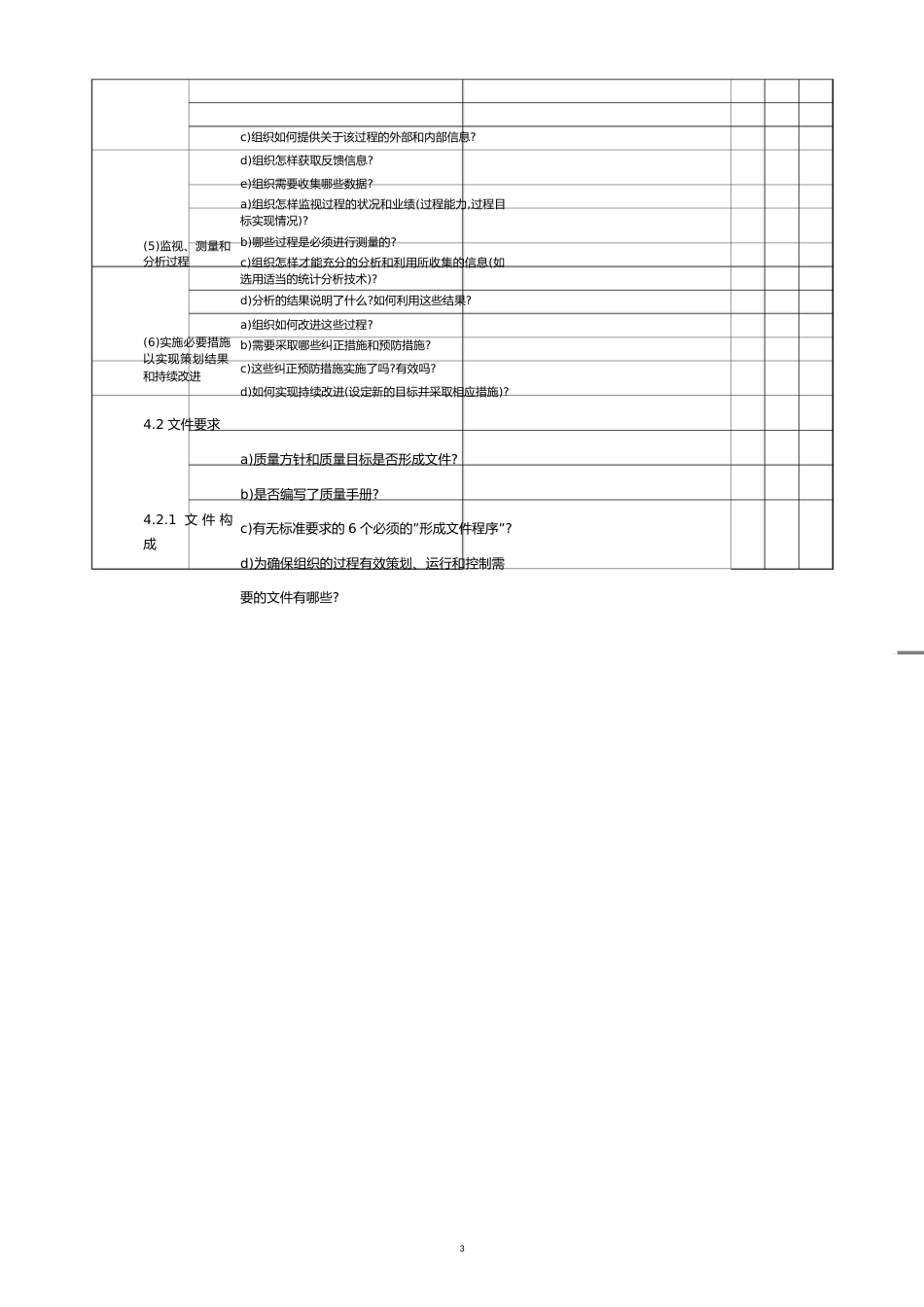 质量内审检查表[共27页]_第3页