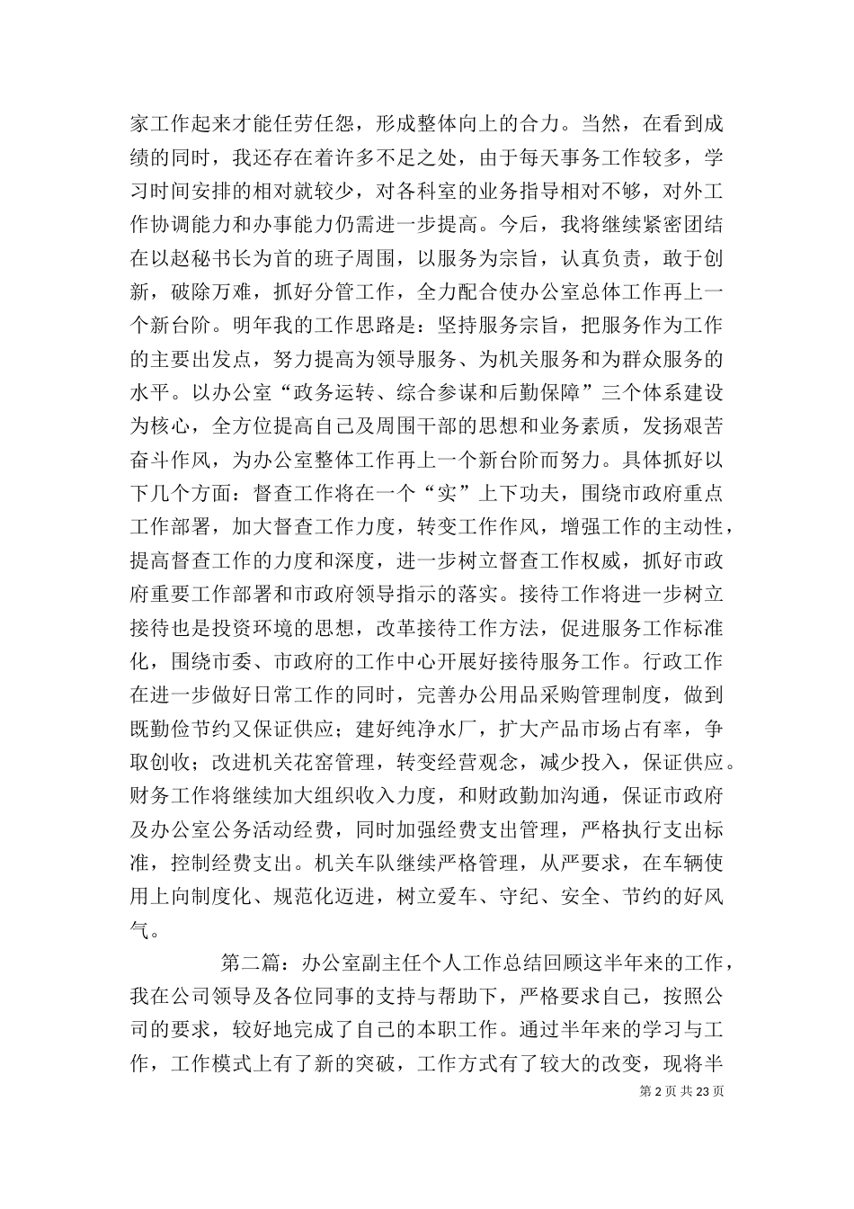 办公室副主任个人总结_第2页