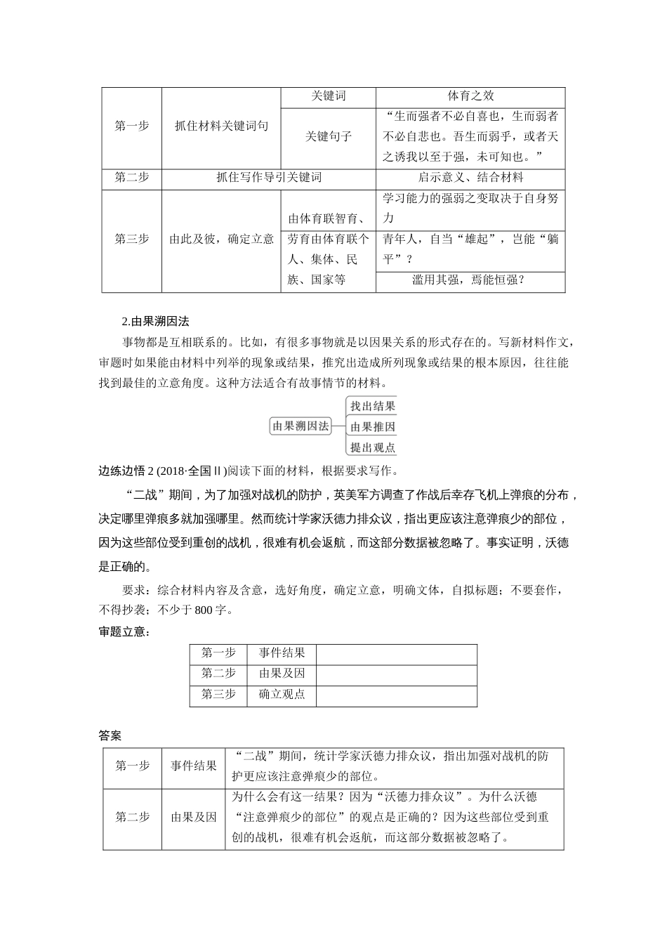 语文高考复习板块1 语言策略与技能 审题立意训练1　新材料作文—明确类型，抓住核心_第3页