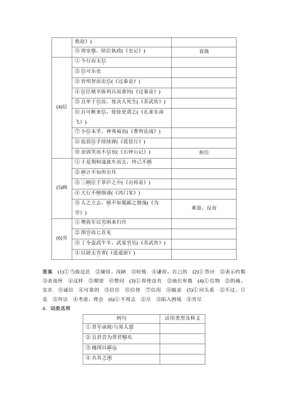 语文高考复习板块2 文言文阅读 学案18　《烛之武退秦师》《荆轲刺秦王》_第3页