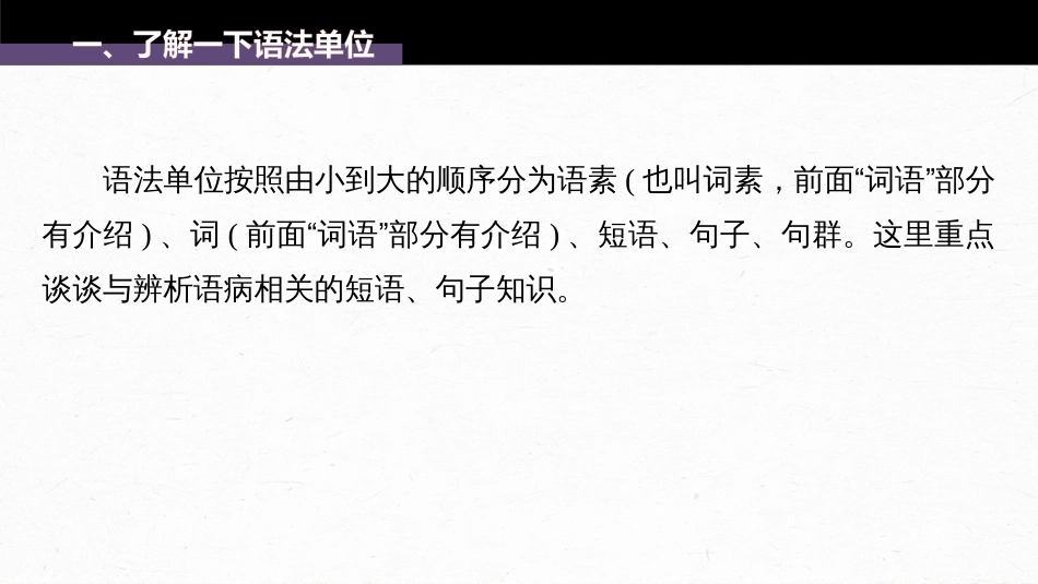 高中语文高考复习板块1 语言策略与技能 特别知识清单(1)　语法常识_第3页