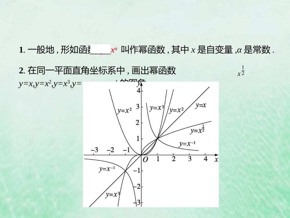 2023高考数学基础知识综合复习第5讲幂函数 课件（共19张PPT）_第3页