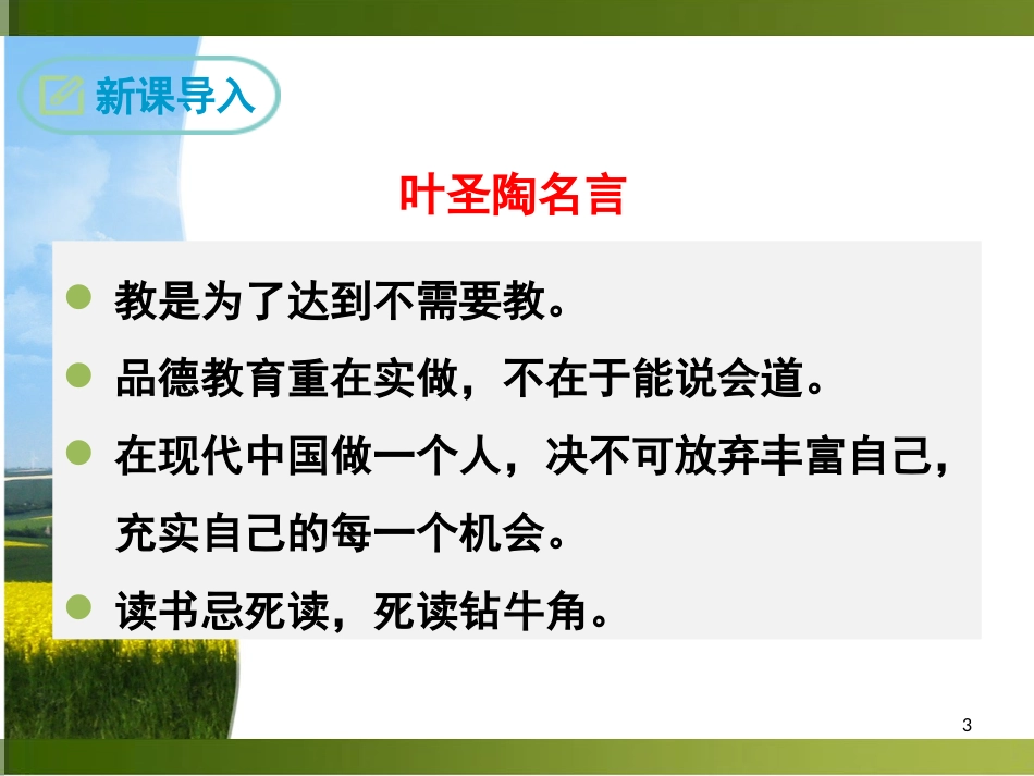 叶圣陶先生二三事ppt优秀课件[共28页]_第3页