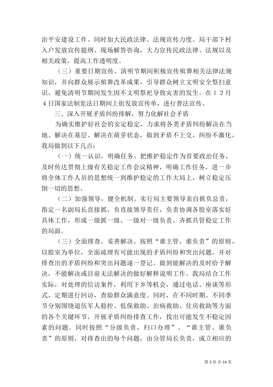 民政局专项工作总结3篇（二）_第3页