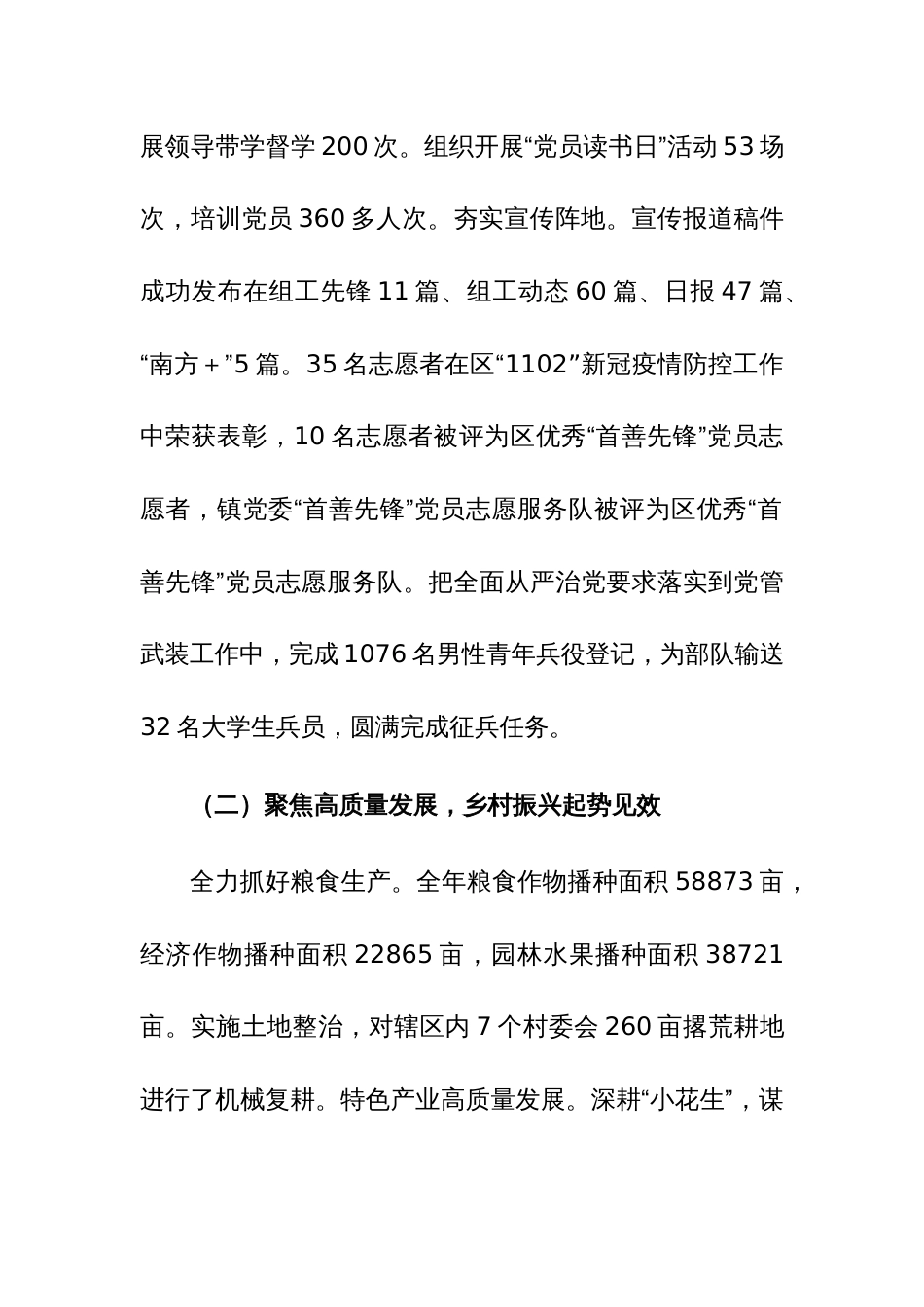 镇2023年工作总结和2024年工作计划范文_第2页