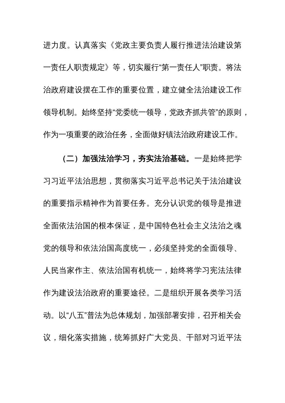 2023年法治政府建设工作总结和2024年工作计划参考范文_第2页