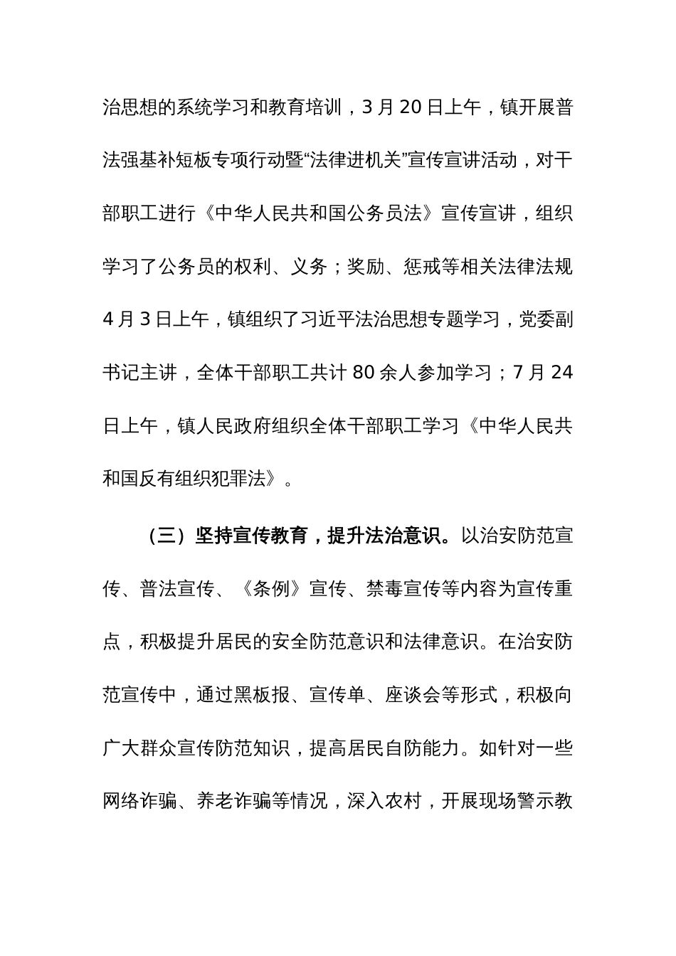 2023年法治政府建设工作总结和2024年工作计划参考范文_第3页