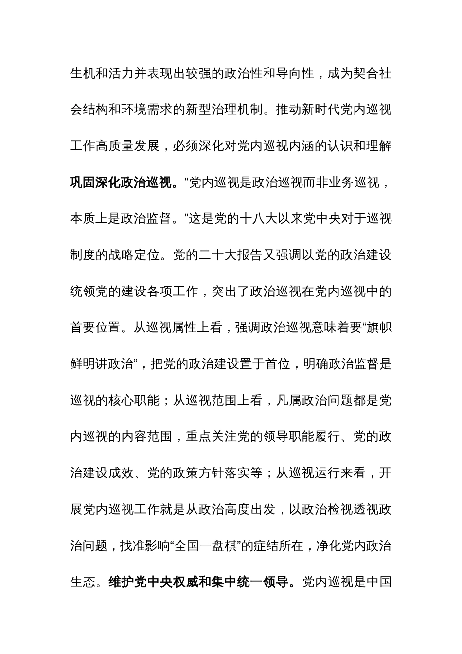 2023年市委理论学习中心组巡视工作专题研讨交流会发言参考范文_第2页