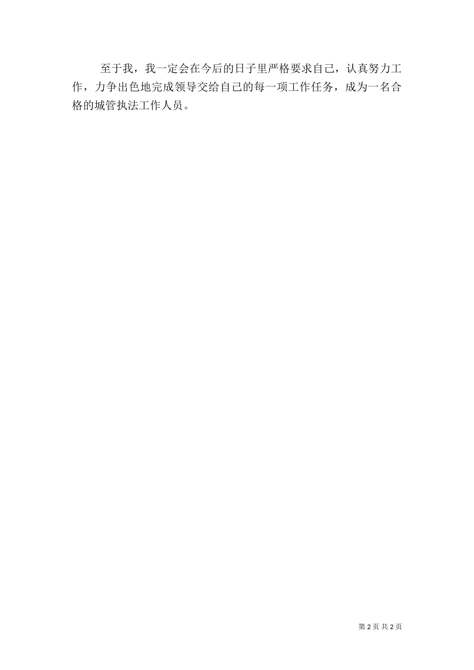 城管执法工作心得体会（六）_第2页