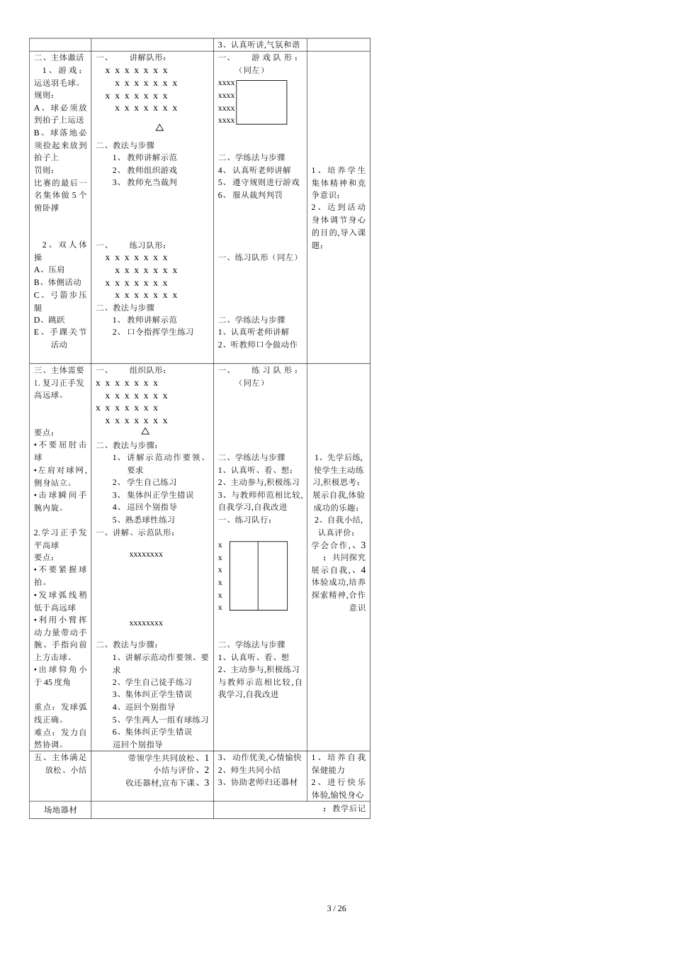 羽毛球教案18课时[共33页]_第3页