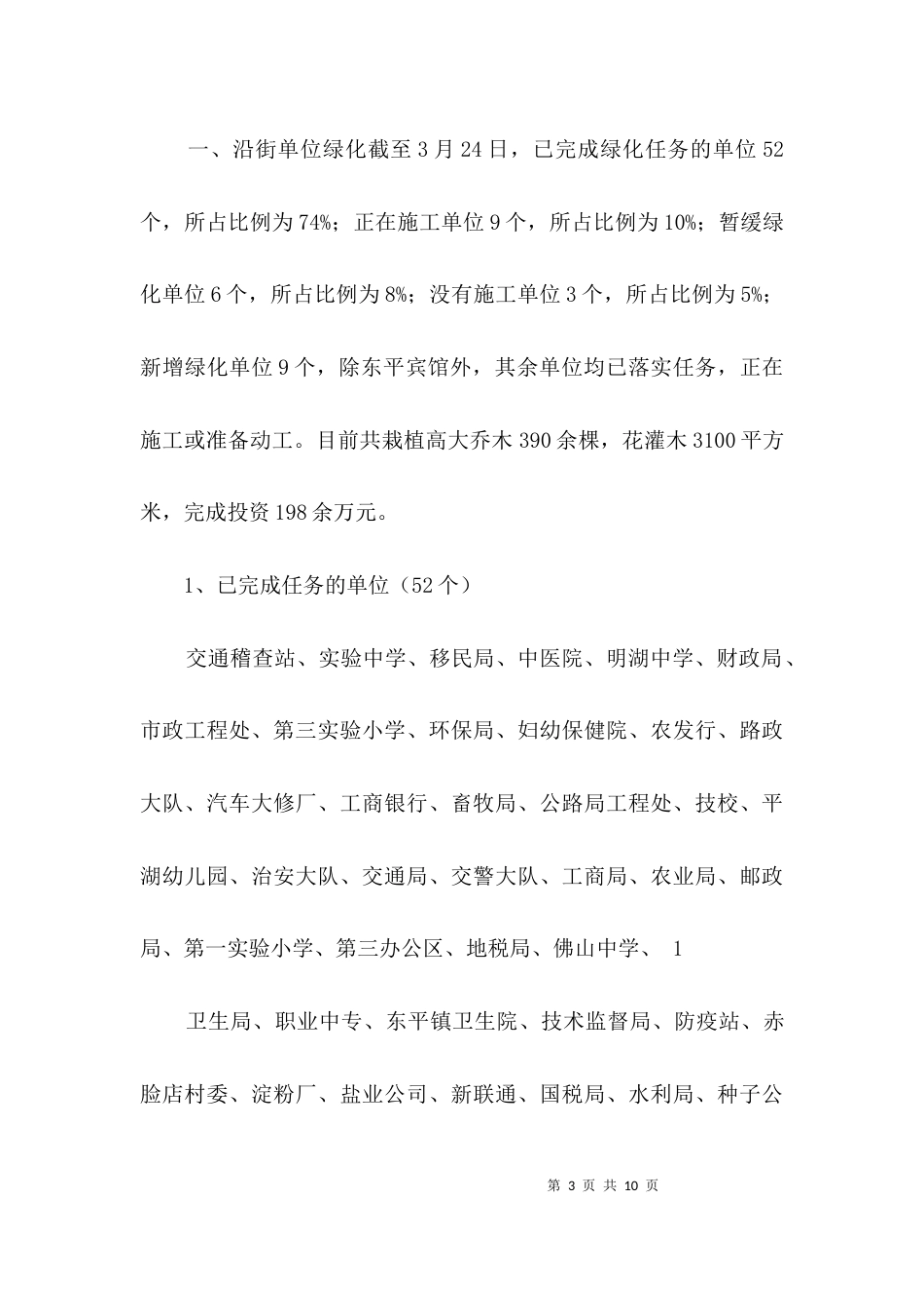 廉租房道路及绿化工作报告3篇_第3页