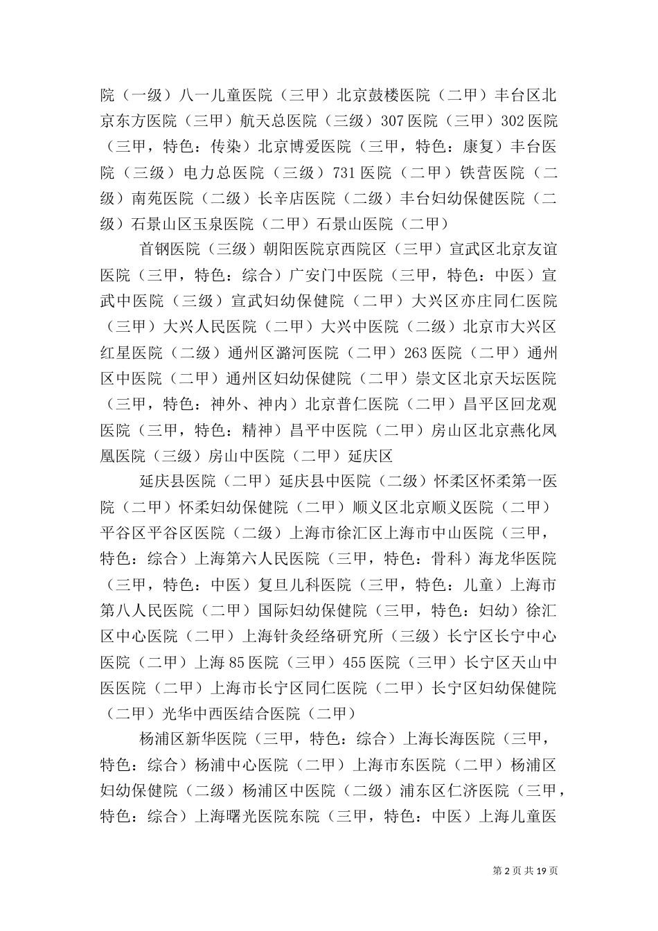 最新全国二级甲等以上医院（四）_第2页