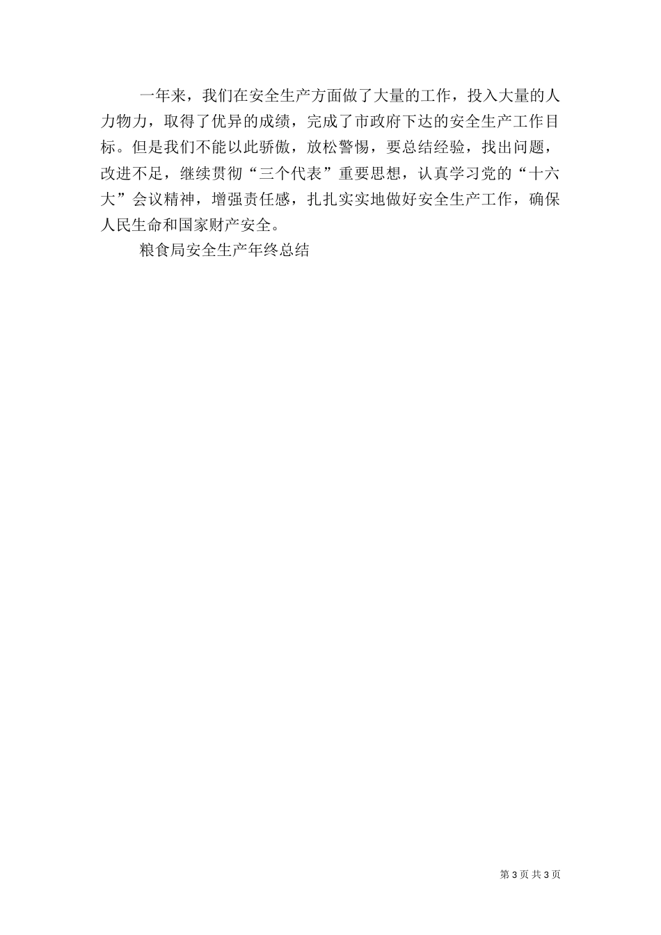 粮食局安全生产年终总结（六）_第3页