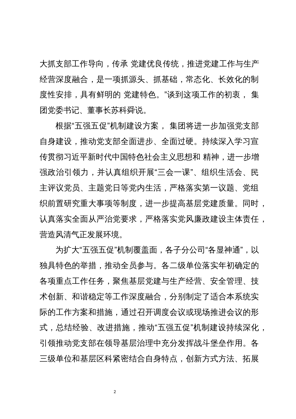 2023年公司支部党建工作总结5_第2页
