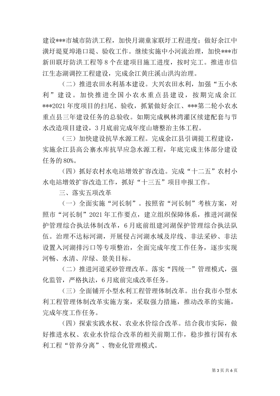 水利局工作要点_第3页