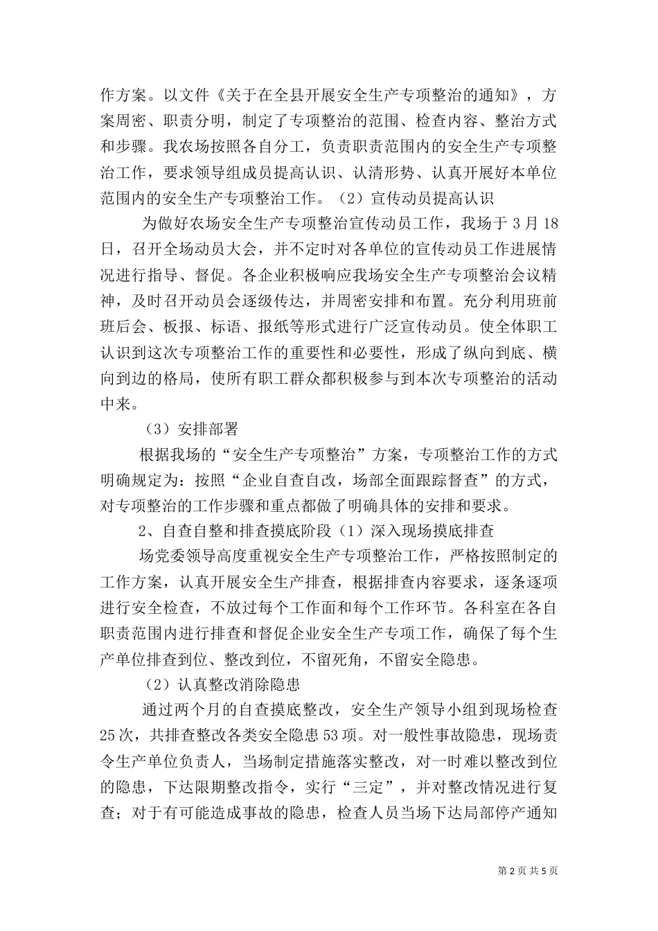 安全生产专项整治工作总结（十）_第2页