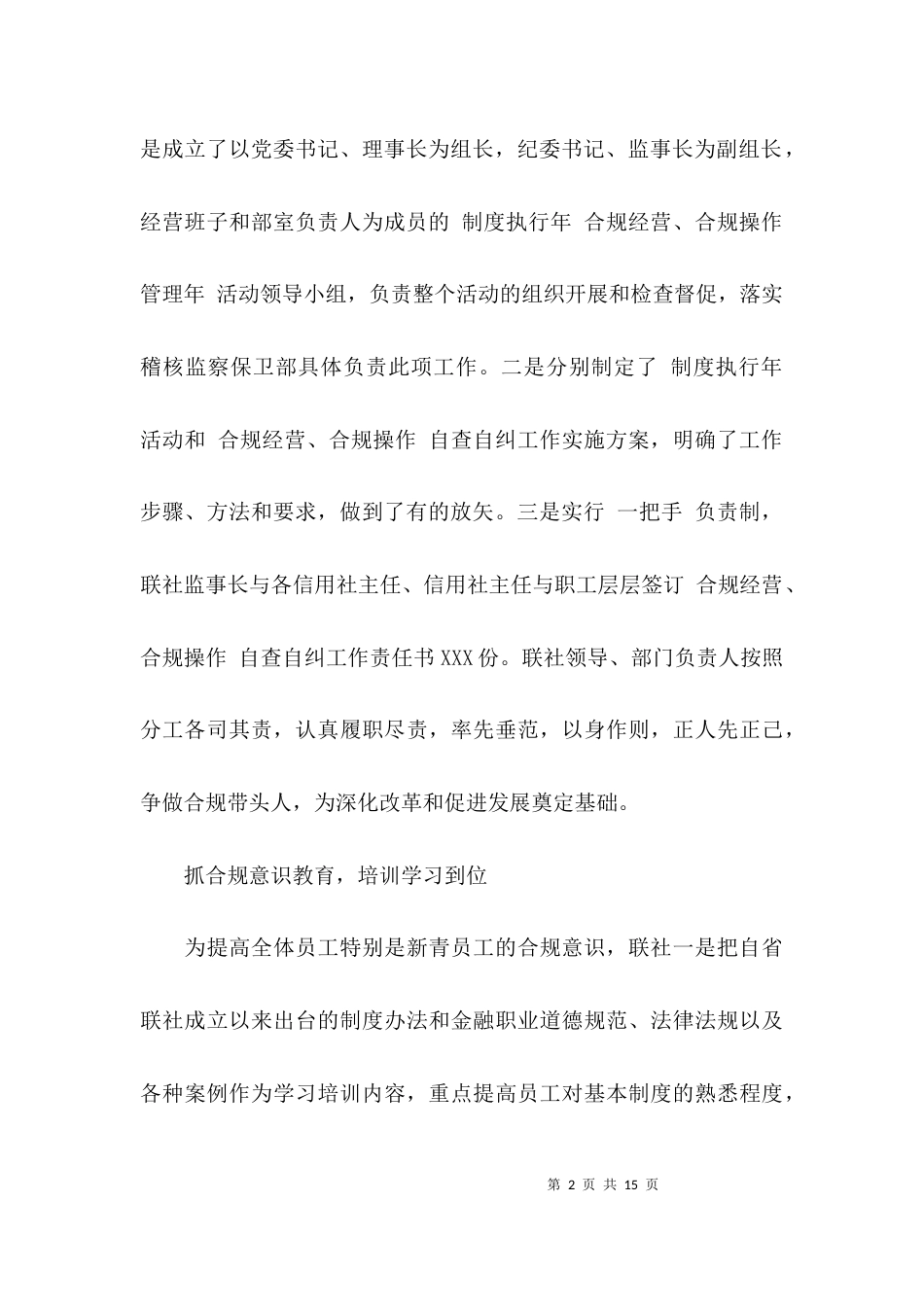 （精选）银行风险排查自查报告_第2页