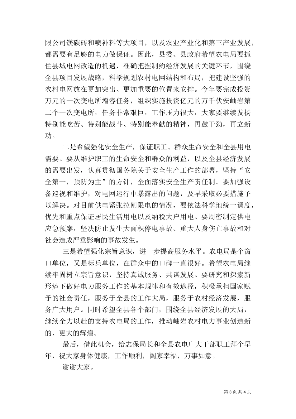 在农村电网建设与改造工作总结（四）_第3页