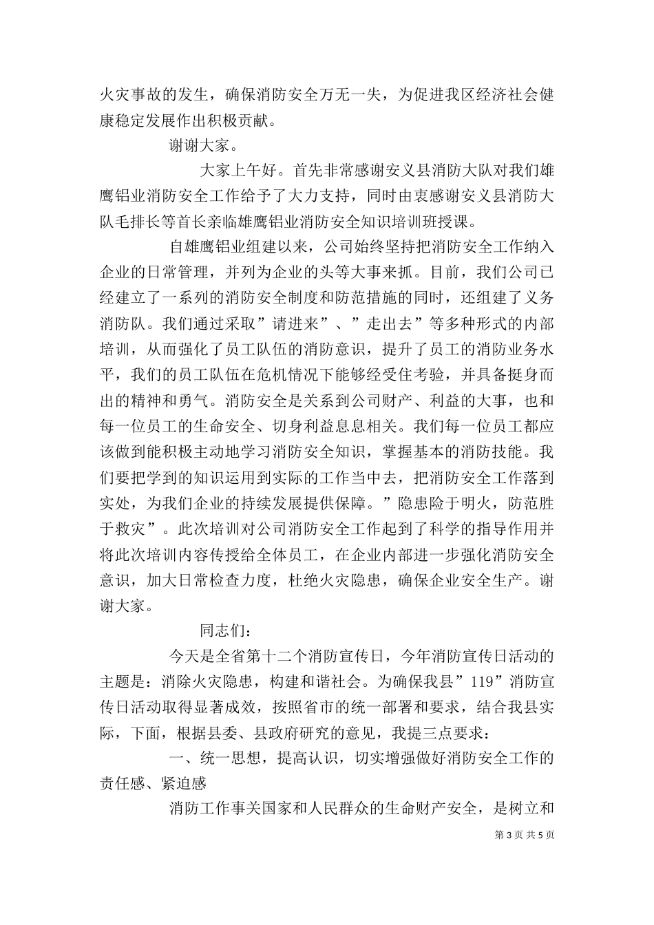 领导消防发言稿（二）_第3页