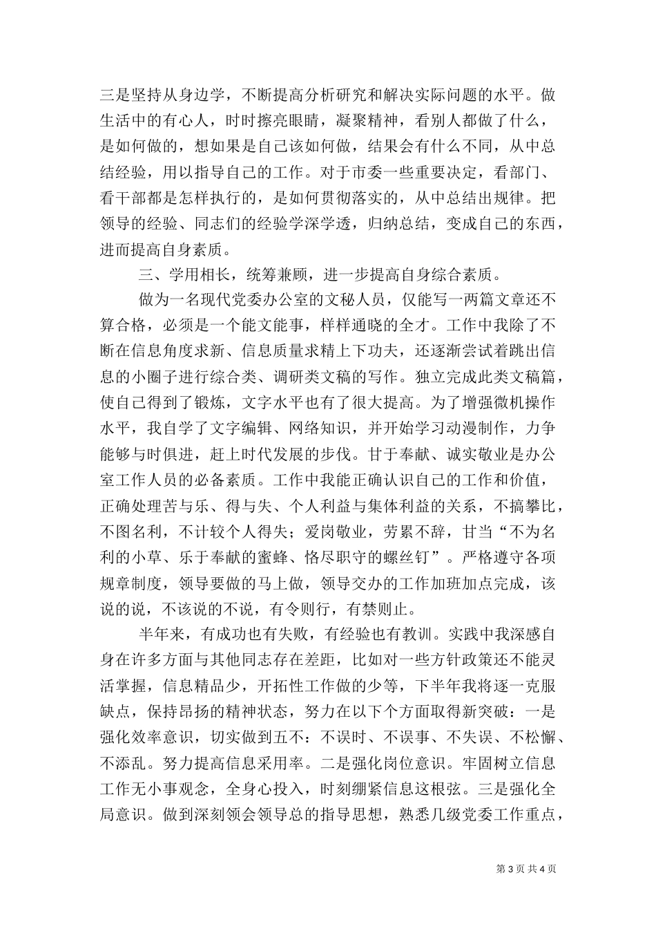 信息工作人员总结汇报（一）_第3页