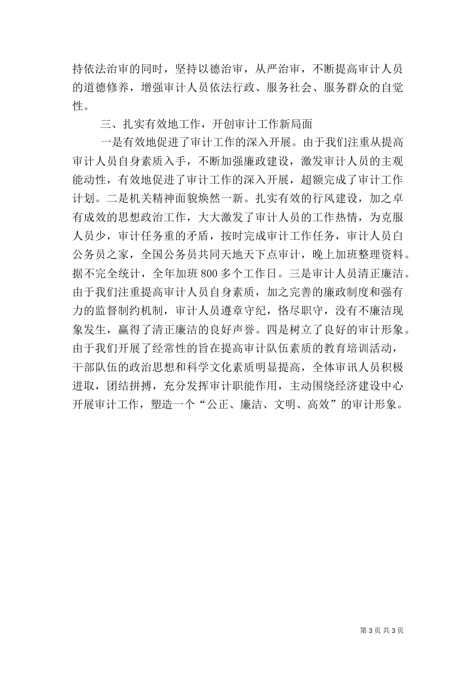 审计局长年终工作总结报告（三）_第3页