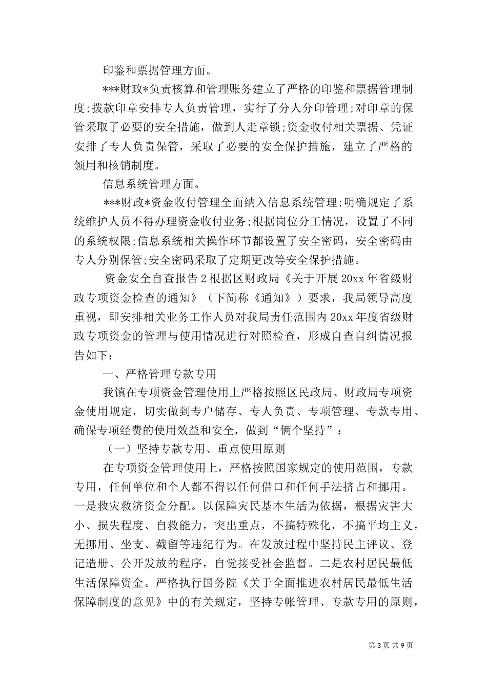 资金安全自查报告_第3页
